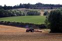Red tractor in Steeple Aston